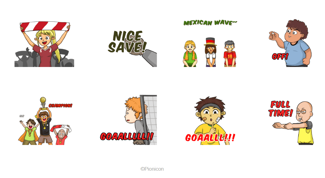 Ramaikan Piala Dunia, PIONICON dan LINE Berkolaborasi Rilis Stiker Ole Ole Bola